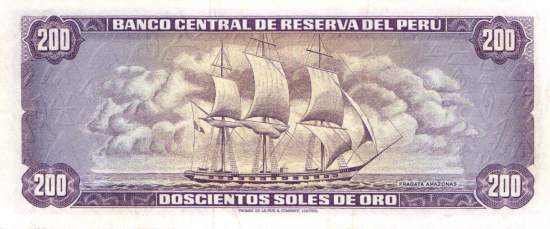 200 Soles de oro 20.6.1969
